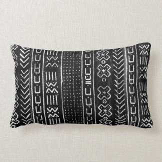 African Mudcloth Lumbar Pillow