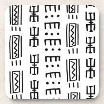 African Mudcloth Print Coasters