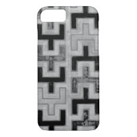 African Mudcloth Textile with Geometric Patterns