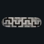 African Mudcloth Textile with Geometric Patterns Skateboard<br><div class="desc">This print was made by Norman Wyatt,  Jr. in the style of an African mudcloth. The mudcloth textile originated in Mali and is a sign of cultural identity. Display your love of global culture and geometric patterns by purchasing this print!</div>