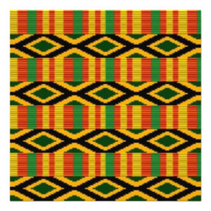 African Multi Colour Pattern Print Design
