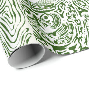 African music instruments wrapping paper