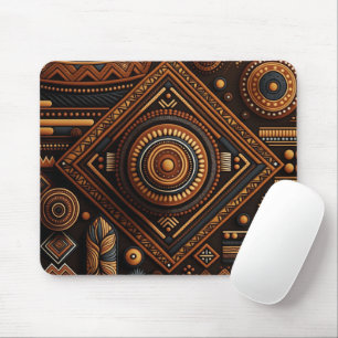 African native traditional pattern. Ethnic Africa Mouse Pad