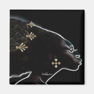 African Nights In Gold Magnet