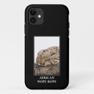 African Nope Rope - Puff adder Snake Danger iPhone 11 Case