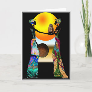 African Offering Card