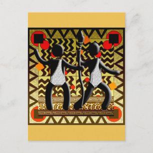 African Olympics Running Passing The Spear Postcard