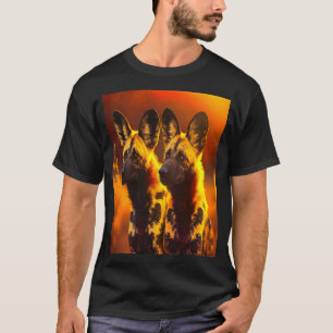 African Painted Dogs African Wild Dog Animal T-Shirt