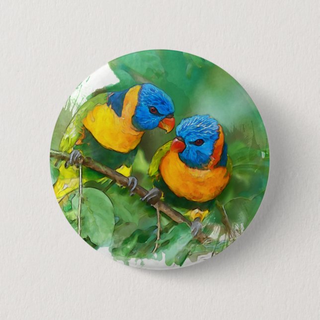 African parrots button (Front)