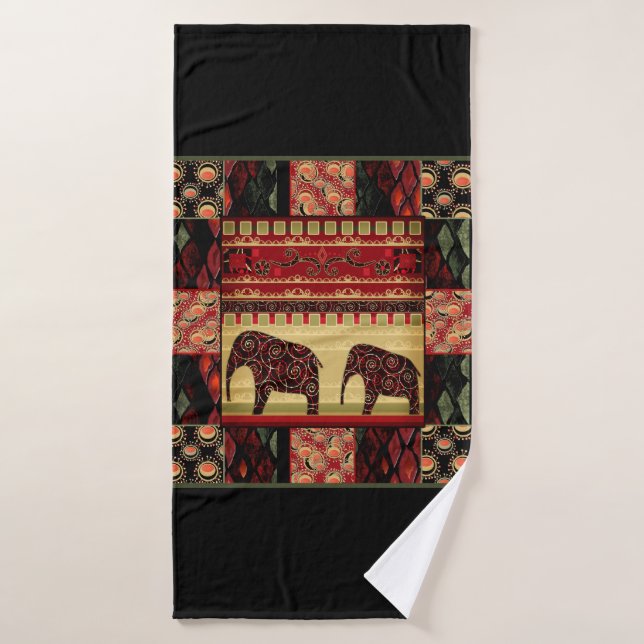 African patchwork bath towel (Bath Towel)