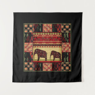 African patchwork tapestry