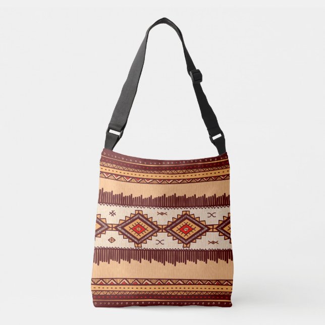 African Pattern 24 Crossbody Bag (Front)