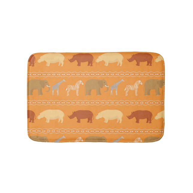 African pattern bath mat (Front)