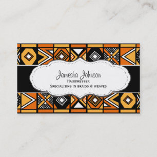African Pattern Business Cards