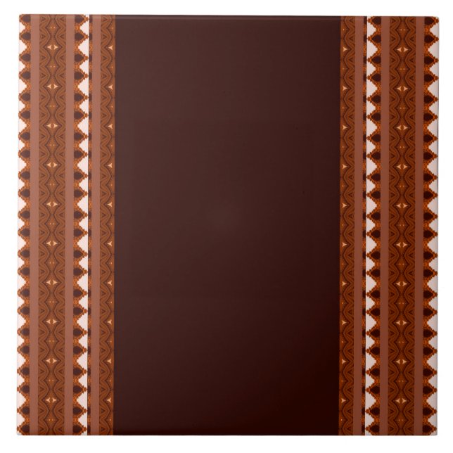 african pattern ceramic tile (Front)