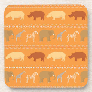 African pattern coaster