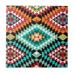 African Pattern Colourful Design Ceramic Tile