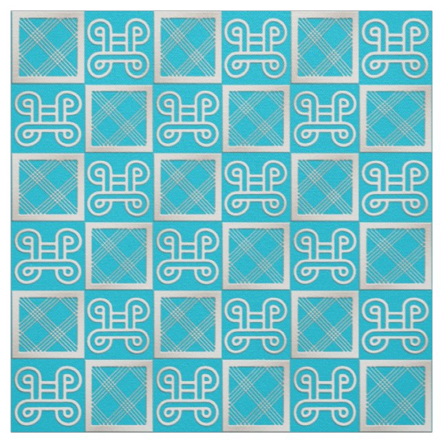 african  pattern con Adinkra simbols Fabric (Swatch)