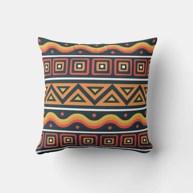 African Pattern Cushion (Back)