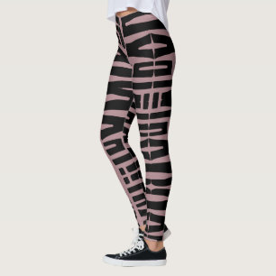 African pattern - I love you Leggings