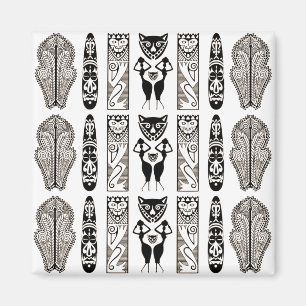 African Pattern Magnet