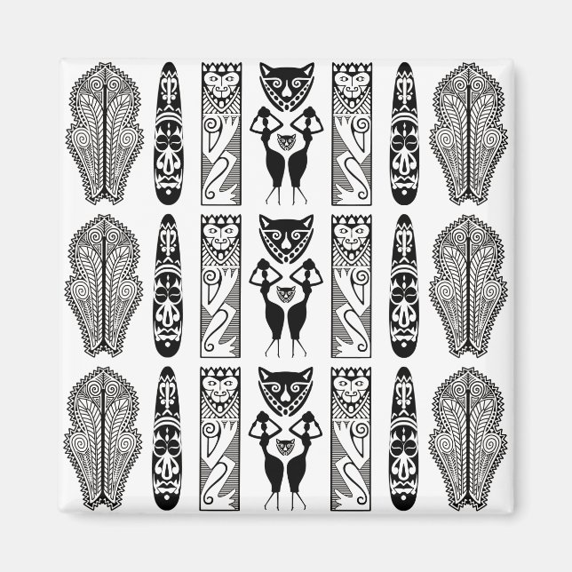 African Pattern Magnet (Front)