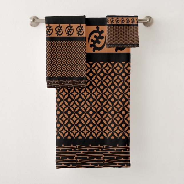 African Pattern Mix Towel Set (Insitu)