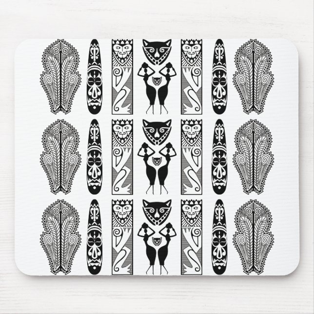 African Pattern Mouse Pad (Front)