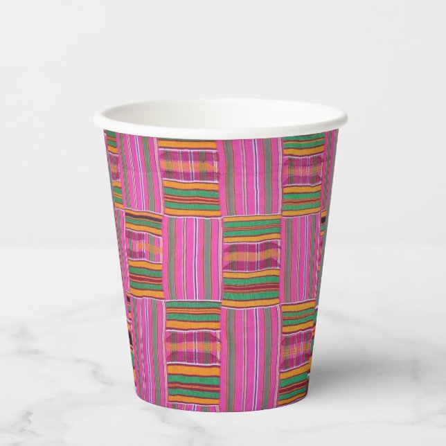 African Pattern Paper Cups (Front)