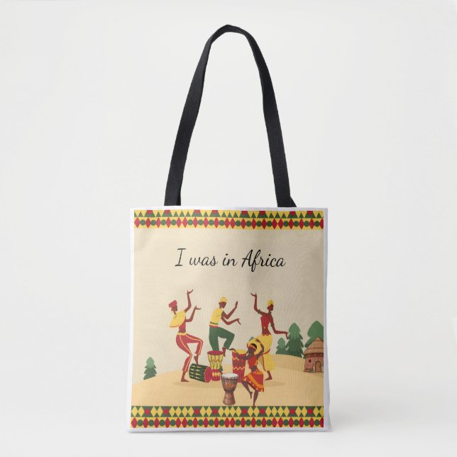 African Pattern Tote Bag | Ankara Print | Cultural (Front)