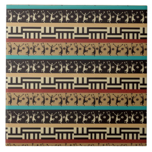 African patterns -18 ceramic tile
