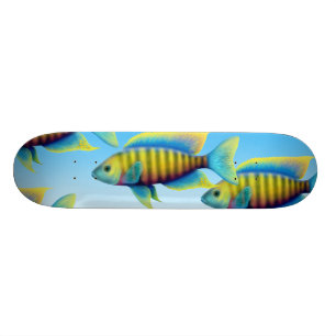 African Peacock Cichlid Fish Skateboard