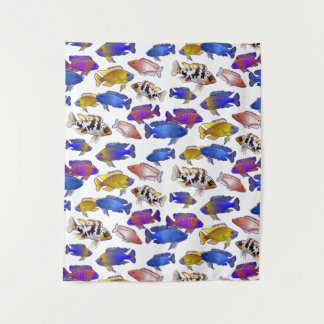 African Peacock Cichlid Fish Tapestry