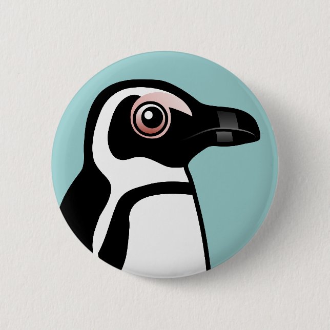 African Penguin 6 Cm Round Badge (Front)