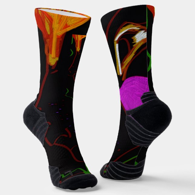 African Phoenix Rising Crew Socks (Angled)