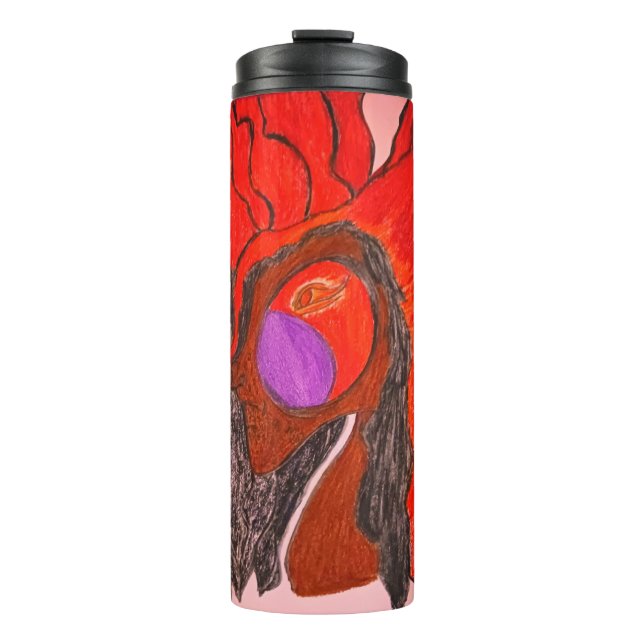 African Phoenix Rising  Thermal Tumbler (Front)