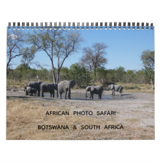 AFRICAN PHOTO SAFARI - BOTSWANA & SOUTH AFRICA CALENDAR