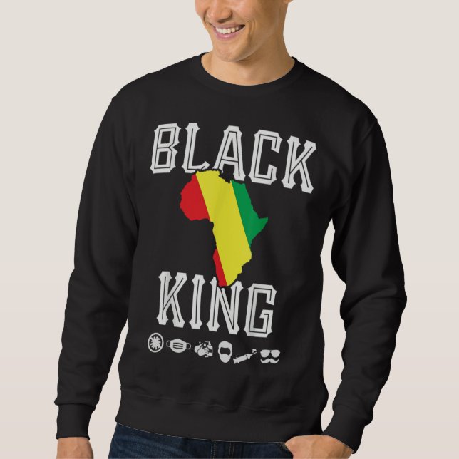 African Pride American Celebration  Fathers Day Gr Sweatshirt (Front)