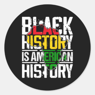 African Pride Juneteenth Black History Month 1  Classic Round Sticker