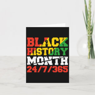 African Pride Juneteenth Black History Month 2 Card