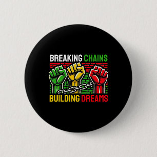 African Pride Juneteenth Black History Month 6 Cm Round Badge