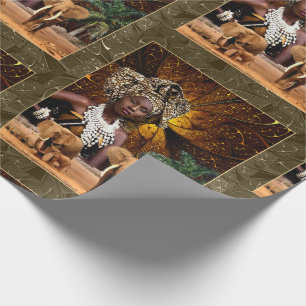 African Priestess Wrapping Paper