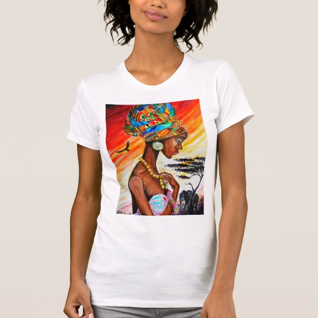 African Princess Pretty Woman T-Shirt (Front)