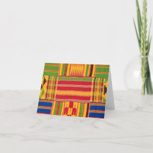 African Print Blank Note Card