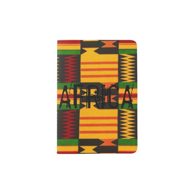 African Print Design Passport Holder Ethnic (Front)
