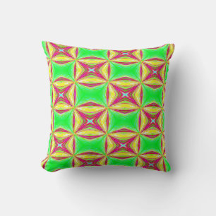 African print green design cushion