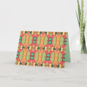 african print greeting card