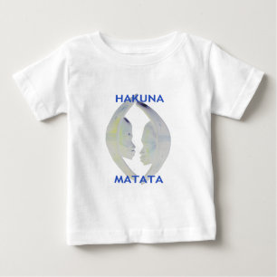 African Print Hakuna Matata Design Baby T-Shirt