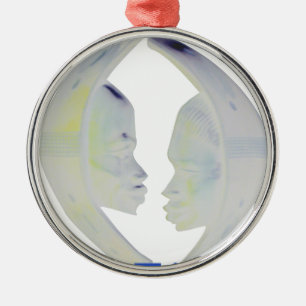 African Print Hakuna Matata Design Metal Tree Decoration