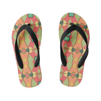 african print kids flip flops